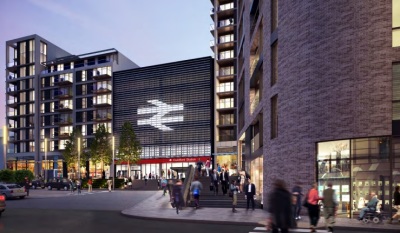 438 flats and new station buildings for Guildford